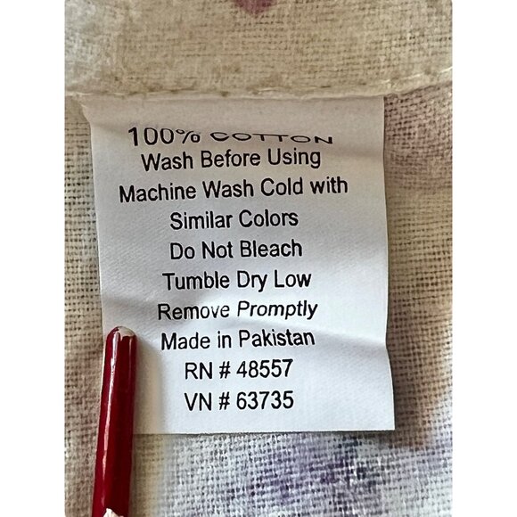 Twin Flannel Sheet 96x68  Purple Violets Pattern 100% Cotton French Country Core - Picture 4 of 10